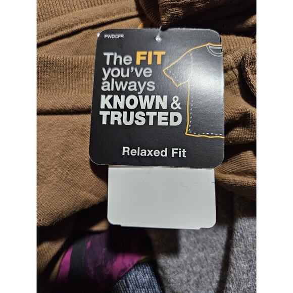 NWT Carhartt Men’s Long Sleeve T-Shirt Loose Fit Brown 4X - Picture 4 of 5